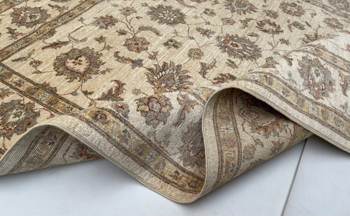 Ziegler Area Rug 5x8 Hand-knotted With Organic Dyes & Hand-spun Wool ...