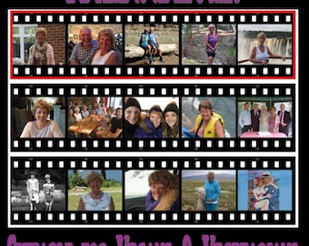 Ihre eigene personalisierte Foto Filmstreifen Kuchen Dekoration