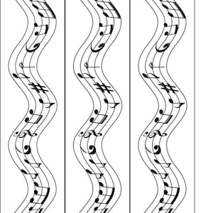 Note musicali Birthday Cake Topper Film Strip / Cake Ribbon
