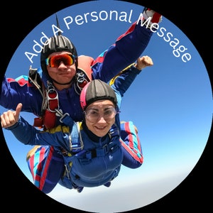 Your Own Personalised Photo Message Edible Birthday Cake Topper 7.5&quot; Round