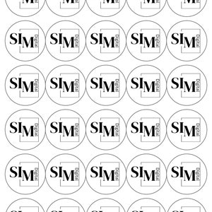 30 Edible Personalised Photo | Logo Cupcake Birthday Cupcake toppers | Fairy Cake 3.8cm