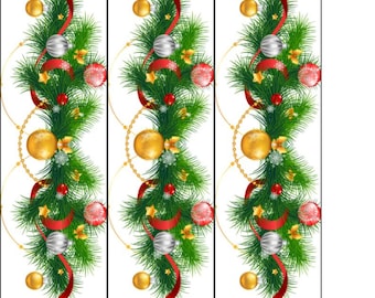 Tortenband weihnachtlich: Oblatenpapierstreifen