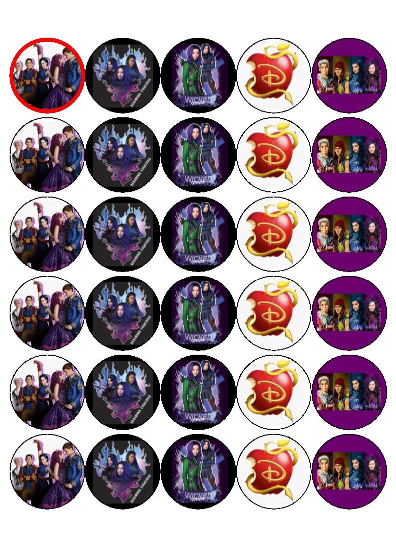 30-disney-descendants-cupcake-birthday-cupcake-toppers-fairy-cake-3-8cm-etsy