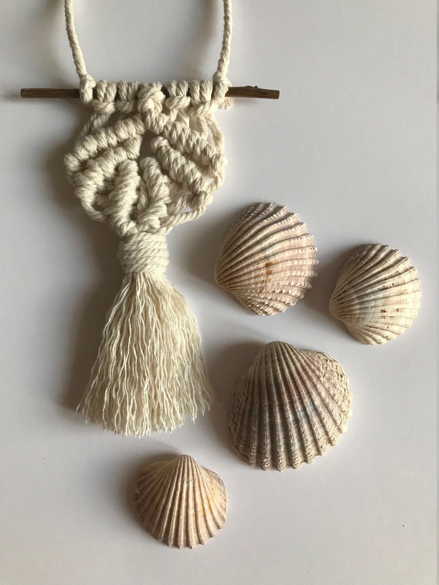 Coquille Saint-Jacques en Macramé