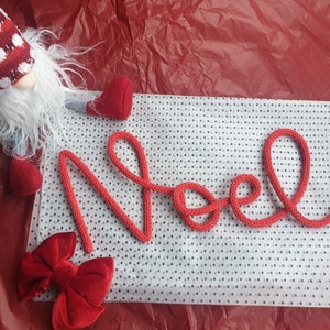 Christmas knitted Wire Words/names