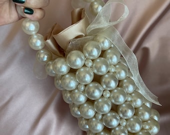 Handmade Pearl Bag: Bridal Wedding Clutch