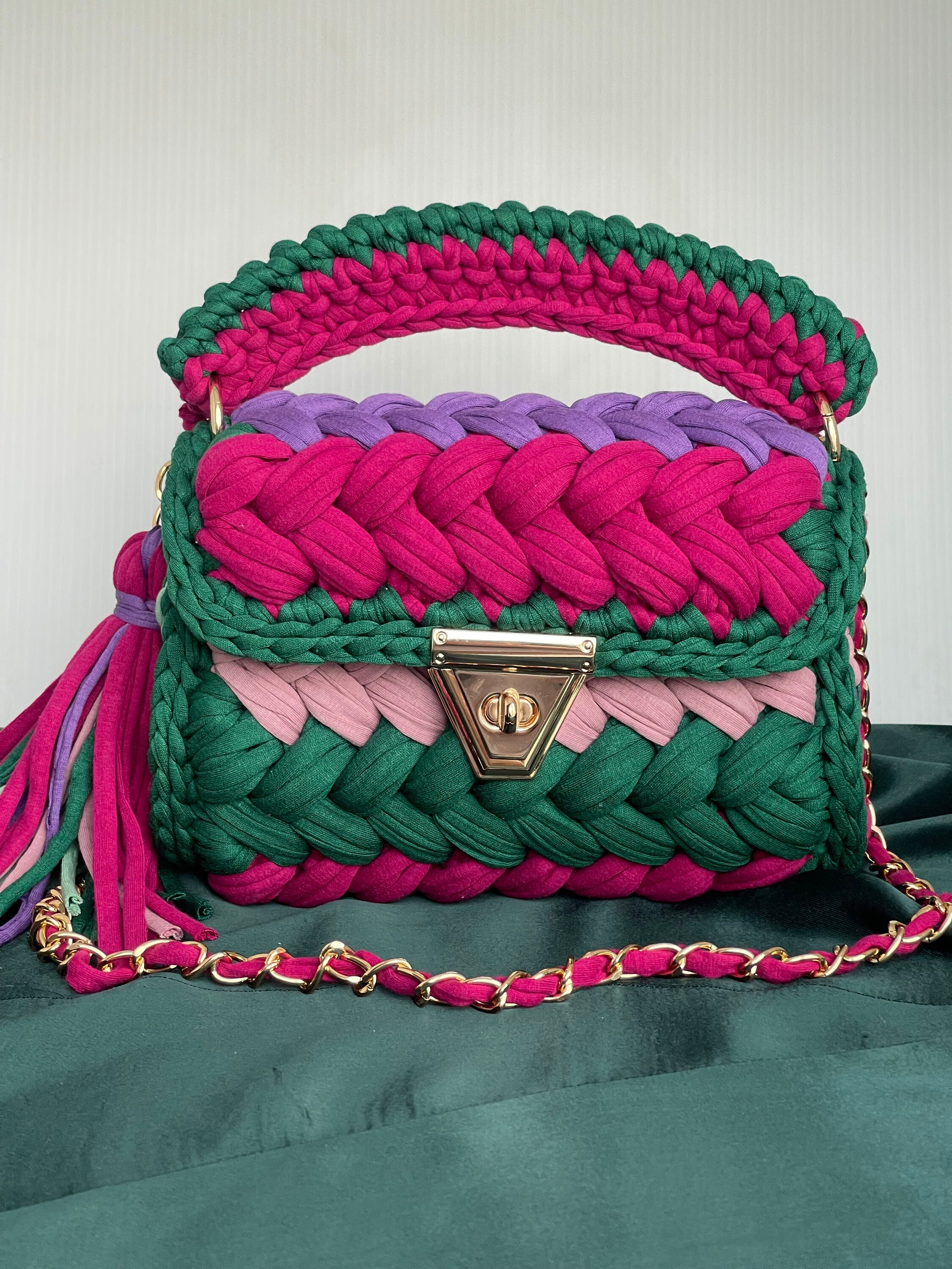 4-piece Luxury Crochet Yarn Handbag – Culture Rocks