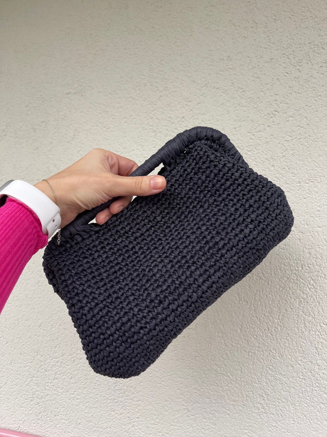 Rafia Crochet Clutch – Handmade Stylish & Versatile Bag
