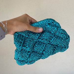 Crochet Bag,Metallic Mini Handbag,Clutch Purse,Metallic Unique Bag,Handmade Knit Bag, Evening Bag for Women, Friend Gifts