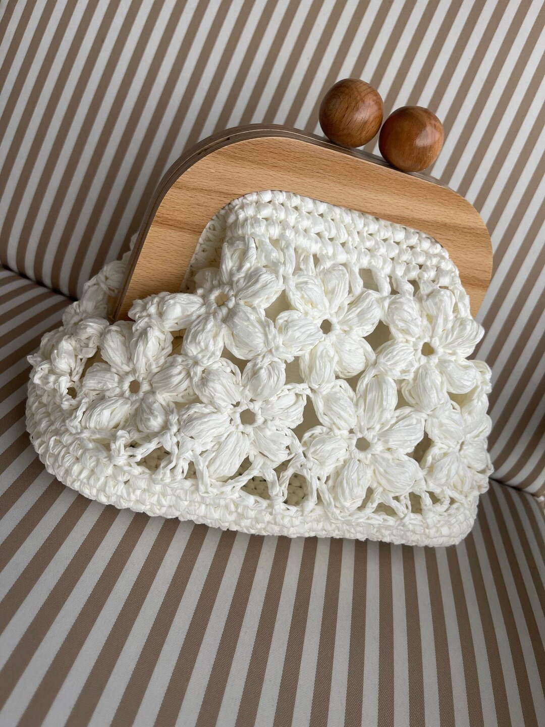 Crochet Raffia Bag Beige Luxury Handbags Mothers Day Gifts - Etsy