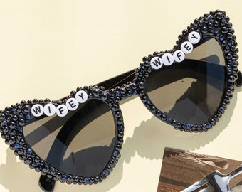 Personalized Pearl Glasses,black pearl glasses,Bridesmaid Gift,Bridal sunglasses, bridesmaid glasses,pearl glasses,Bridal Shower