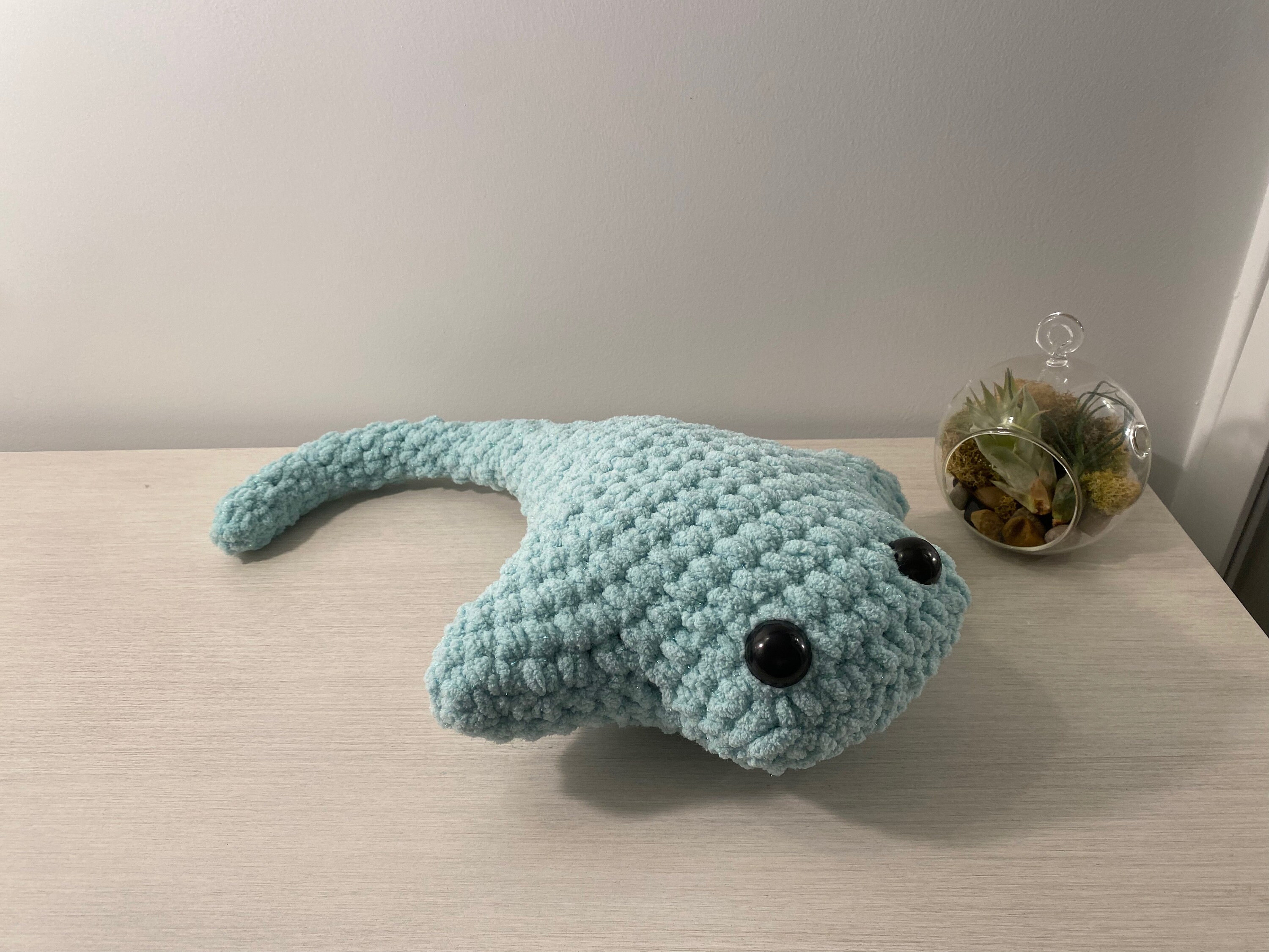 Sparkly Crochet Stingray - Etsy