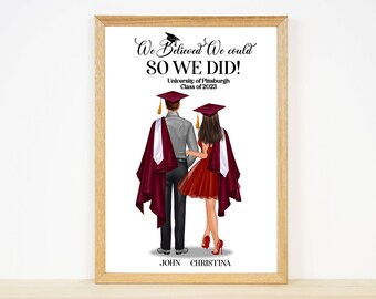 Custom Couples Graduation Gifts, Graduation Gift for Boyfriend, Girlfriend, Cute Couple Graduation Gift, Class of 2024