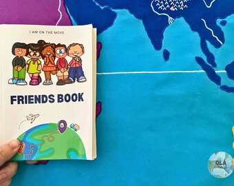 Friends book - Moving book for kids - Leaving party gift/guestbook for kids - Memories book - Autograph book - Yearbook