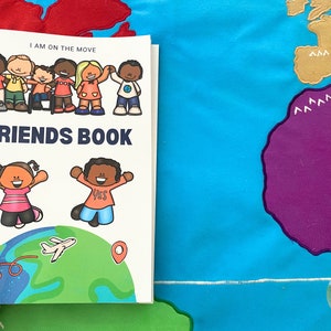Umzugsbuch für Kinder - Freundebuch - Abschiedsgeschenk/Gästebuch für Kinder - Erinnerungsbuch - Poesiealbum - Jahrbuch