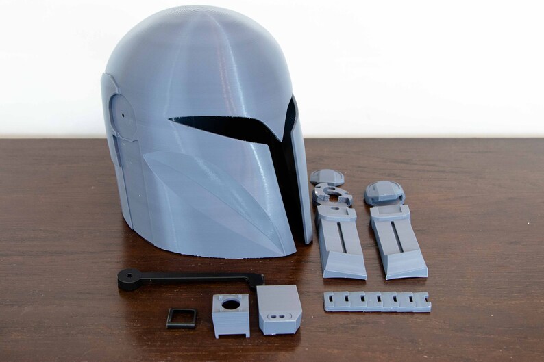 Bo Katan Mandalorian Helmet DIY 3D Printed Night Owl Mandalorian Helmet