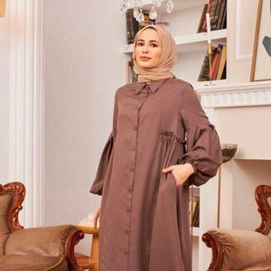 Modanisa long sleeve maxi dress hot sale