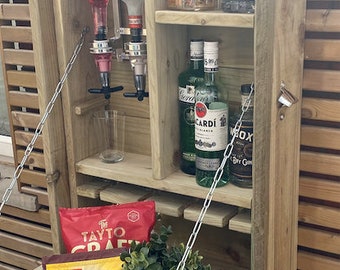 Gartenbar Outdoor-Bar aus behandeltem Holz Tiki-Bar-DIY-Kit 