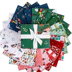 Riley Blake Nutcracker Tradition Fat Quarter Bundle, 22pc, Jennifer Long Fabric, Christmas, FQ-17670-22