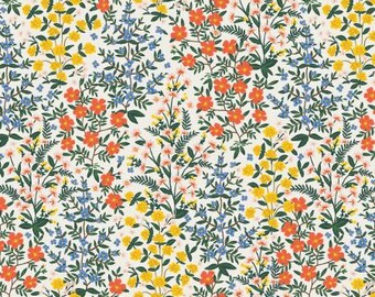 Wildwood Garden - Cream  Fabric  from Camont Collection by Rifle Paper Co.  Cotton + Steel Fabric RP705-CR2