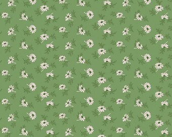 Home Town Urlaub Pineflower Basil C14903-BASIL Lori Holt Quilting Baumwollstoff Riley Blake Designs