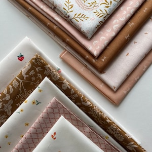 Pink  Cream Gold  Fat Quarter Bundle  Color  Quilt Bundle Art Gallery Fabrics  Fat Quarter / Half Yard/Yard Bundle