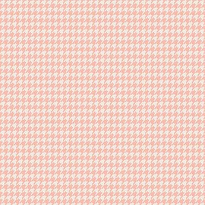 May include: A repeating houndstooth pattern in a soft peach and off-white colour scheme. The design consists of small, geometric shapes, creating a textured effect. This pattern is suitable for various applications, such as fabric or wallpaper.