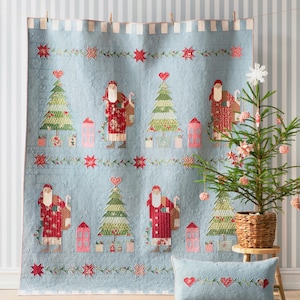 Preorder  Dear Santa Quilt Kit - Merry Little Christmas Collection Plaid Stone