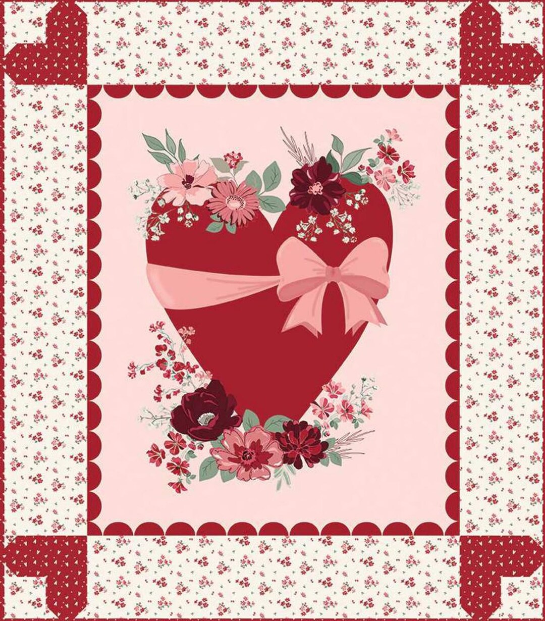 Love You Always Heart Panel Quilt Kit for Riley Blake KT-16870 - Etsy