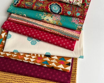 17D INDIE FOLK-collectie Bohostof Kunstgalerie Stoffen AGF 10 Fat Quarter / Halve Yard/Yard-bundel