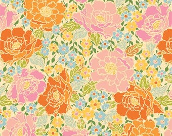25D  Marigold   Collection     Woods Rose Garden   MRG55300   BY MAUREEN CRACKNELL  Quilt Cotton Fabric by Art Gallery Fabrics