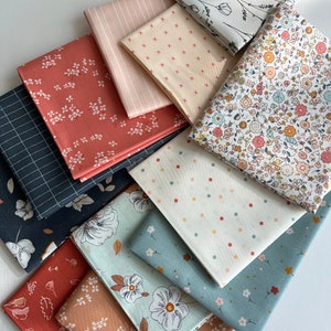 Pacchetto di quarti di grasso selezionati 12 quarti di grasso da Art Gallery Fabrics Quilting selezionati a mano GAL-01