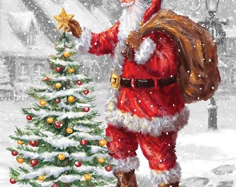 RBDデザイナーズ クリスマスウィッシュ サンタのツリーパネル 36インチ