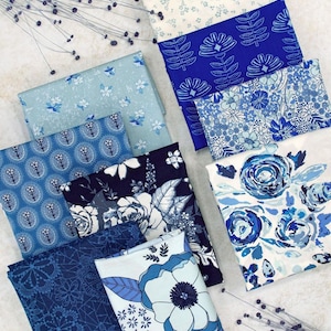 Blue Denim  Color  Quilt Bundle 9  Art Gallery Fabrics  Fat Quarter / Half Yard/Yard Bundle