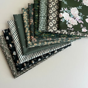 Confezione trapunta verde Evergreen, Art Gallery Fabrics, confezione da un quarto di metro/mezzo metro/metro
