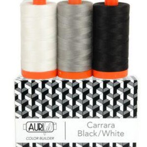 AC50CP3-012 Aurifil Color Builder Carrara Nero Bianco 3pz