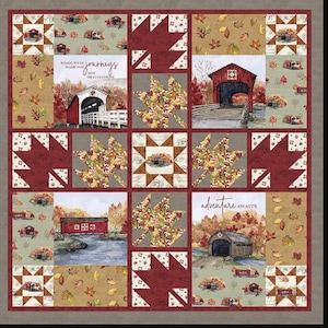 Herbst-Reisen Quilt-Kit für Riley Blake KT-16210