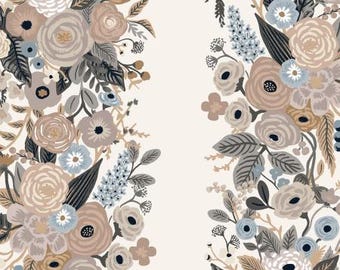 RP101-LM5 Garden Party - Garden Party Vines - Linen Multi Fabric    Rifle Paper Co Cotton+Steel Quilt Cotton Fabric