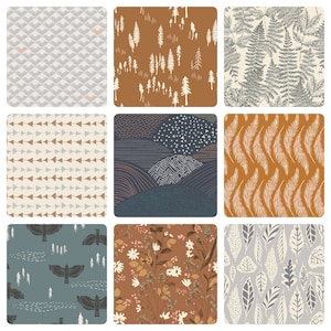 Woods Natural Grey Brown Beige   Quilt Bundle Art Gallery Fabrics  AGF    Fat Quarter / Half Yard/Yard Bundle