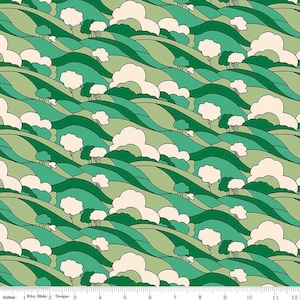 Clearance Woodland Walk Misty Morning Hillside B  016668124B  Liberty Fabrics | Riley Blake Quilt Cotton Fabric