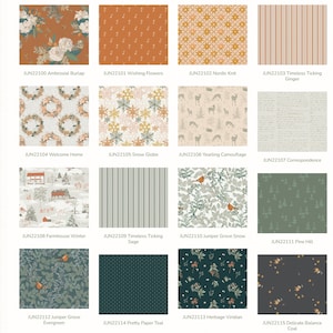 Juniper Collection * 10&quot; Square Pack (Layer Cake)  Bundle by Sharon Holland  for Art Gallery Fabric Gift