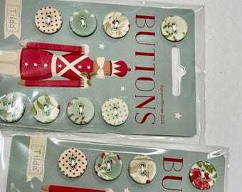 Knopenset voor quiltset Dear Santa - Merry Little Christmas Collection Tilda Hand Made