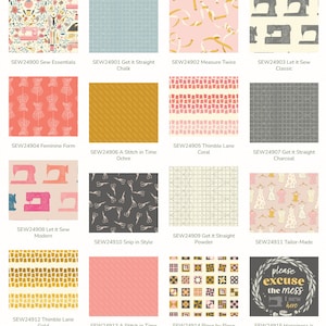 Collection Sew Obsessed * Lot Fat Quarter FQWSEW Sew Obsessed par Studio AGF pour galerie d'art