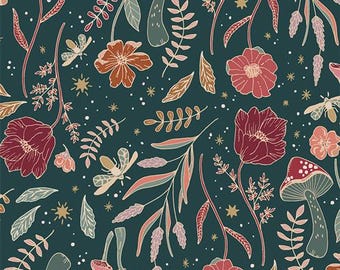 34D  Woodland Keeper Collection * Wildwood Nightfall WKP79500   Art Gallery Fabrics  AGF   |  AGF | Quilt Cotton Fabric  Yardage