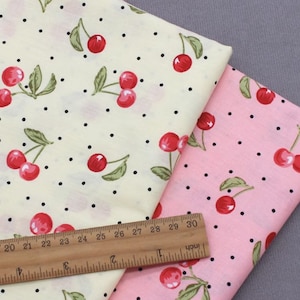 Backorder  etro Cherry Cherries Premium Cotton Print Fabric 58&quot; Wide  by the Yard