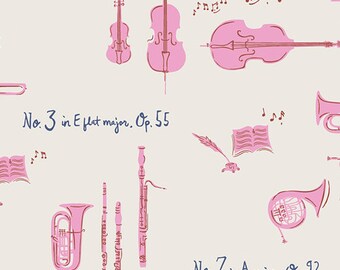 Clearance -- Sinfonie in Melody of " Sonata Collection " 'Musical Fabrics'  by Art Gallery Fabrics  SNT-23104