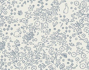 4E フランネル ベッドタイムストーリーズコレクション * サムバニー クール イン フランネル F31104a by Art Gallery Fabrics AGF Yardage