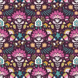 Clearance -- Efflorescent Opulent  of &quot; Lugu  Collection &quot; Quilt Cotton Fabric by Art Gallery Fabrics By The Yard  LGU-57105
