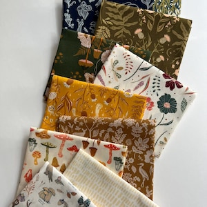 Curated Fat Quarter Bundle 11 Fat Quarters  Art Gallery Fabrics Quilting Bundle Half Yard Bundle