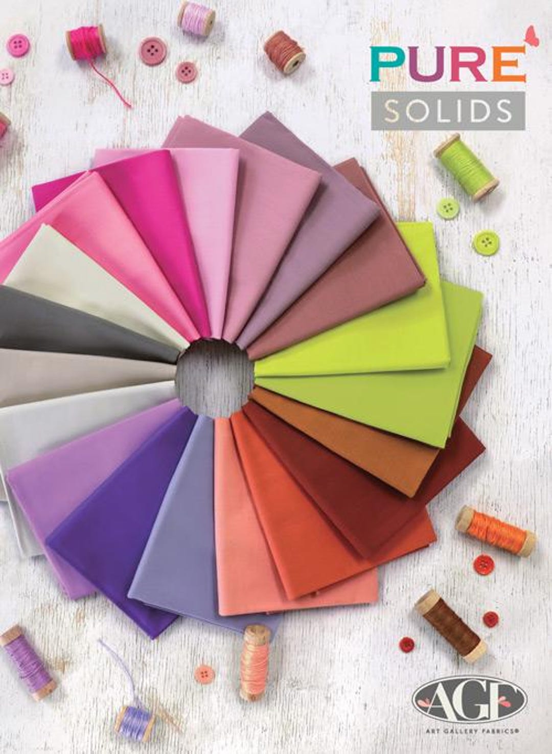 AGF Color Card 227 Colors Pure Solids by Art Gallery Fabrics AGF